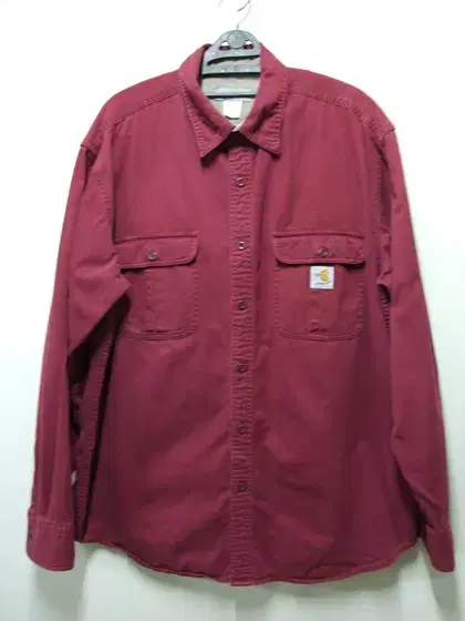 Calhart FR Wine-colored Cotton Shirt Jacket 택L