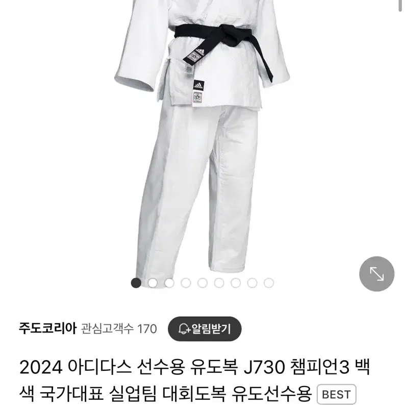 새상품) 2024 아디다스 유도복 챔피온3 175