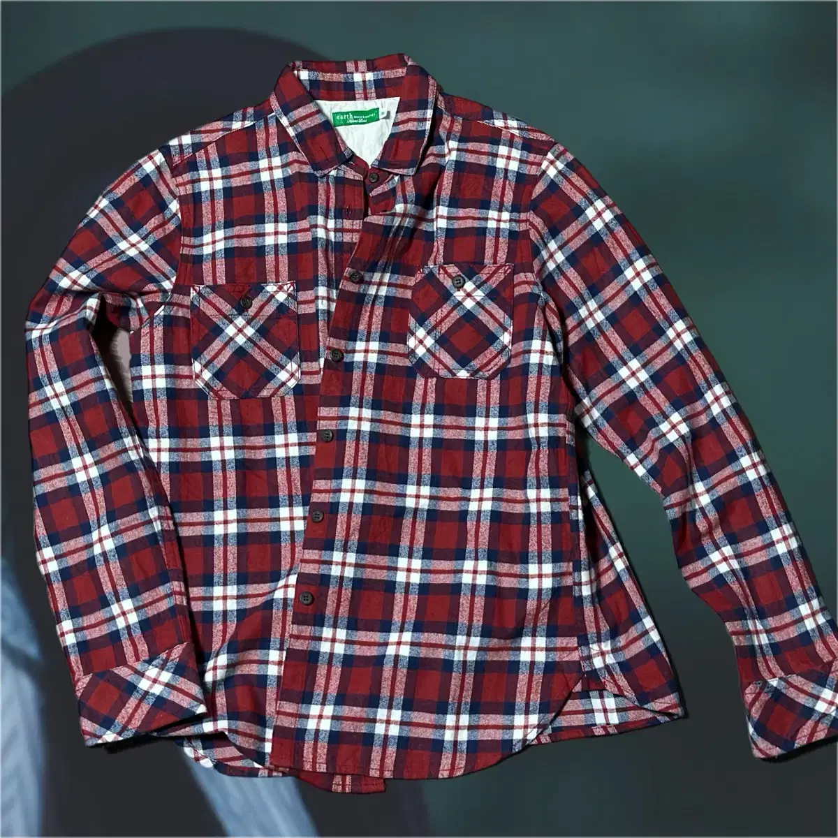 어스뮤직 Earth music & ecology check shirts