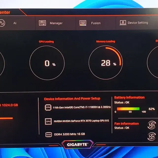 기가바이트 에어로17 HDR XD 게이밍노트북팝니다.