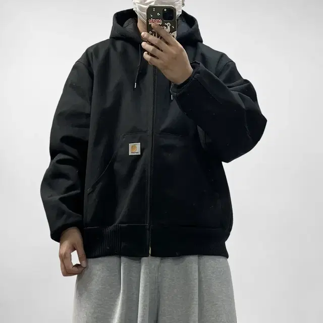 칼하트 Carhartt U.S.A j133 액티브 후드 자켓 블랙