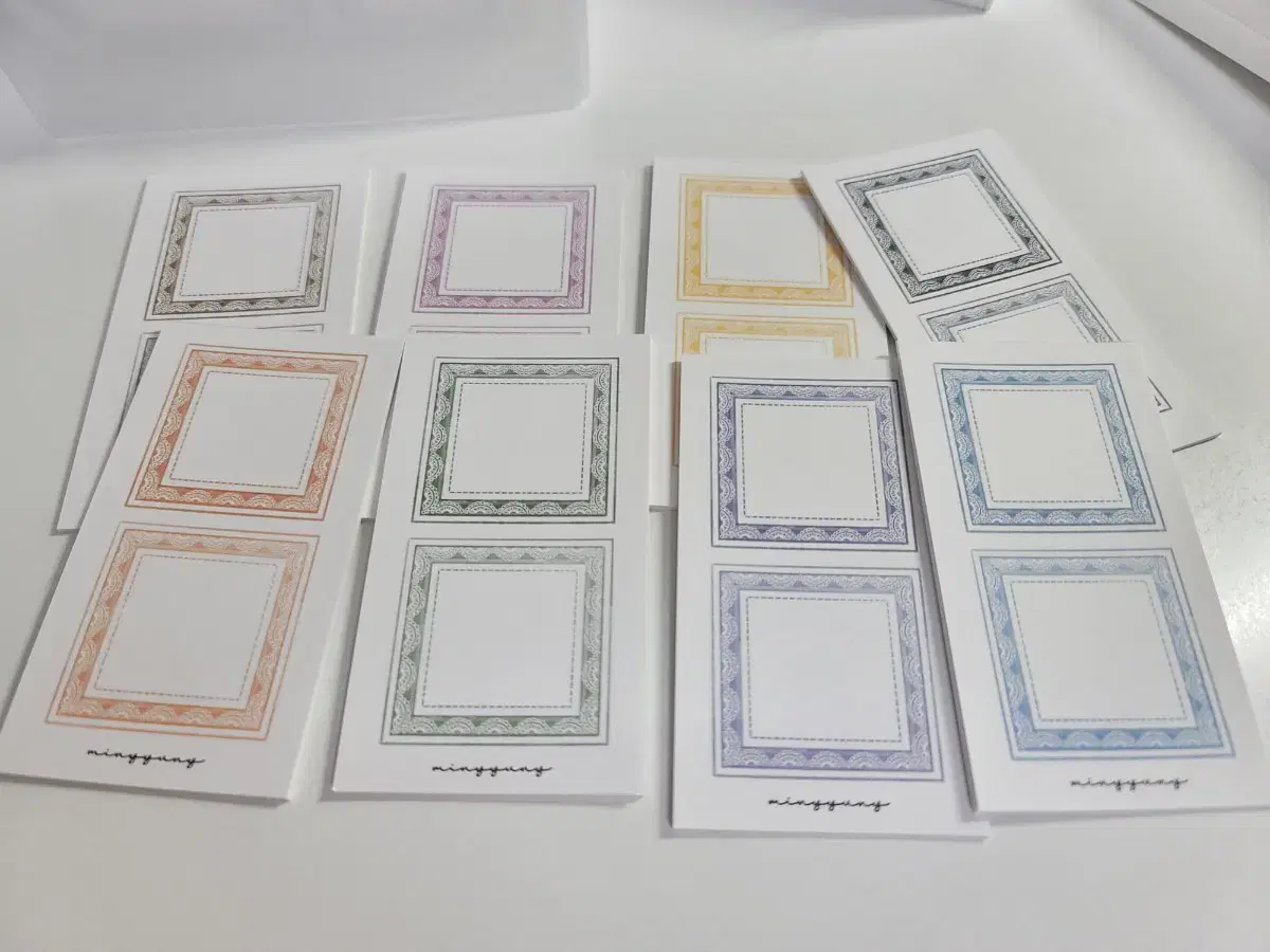 [TOKME] Mini Uni Square Lace Labels 8 types 24 pieces