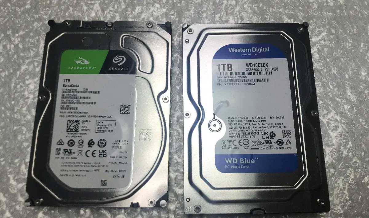 hdd 1tb 미사용 벌크팝니다