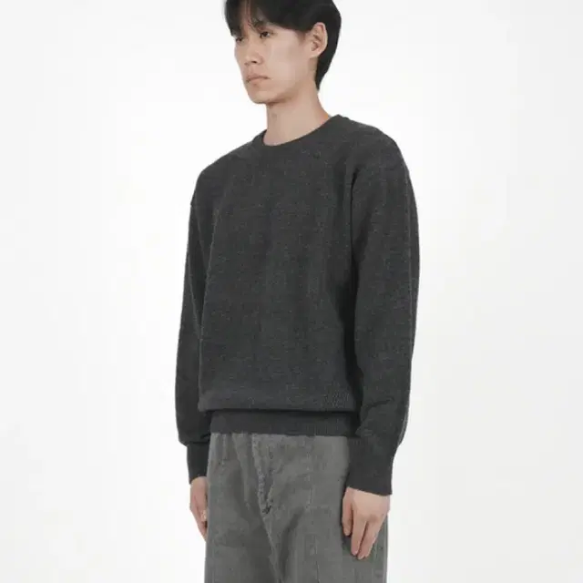 [2] 월스와일무브먼트 RIBBED LINE KNIT 니트 차콜