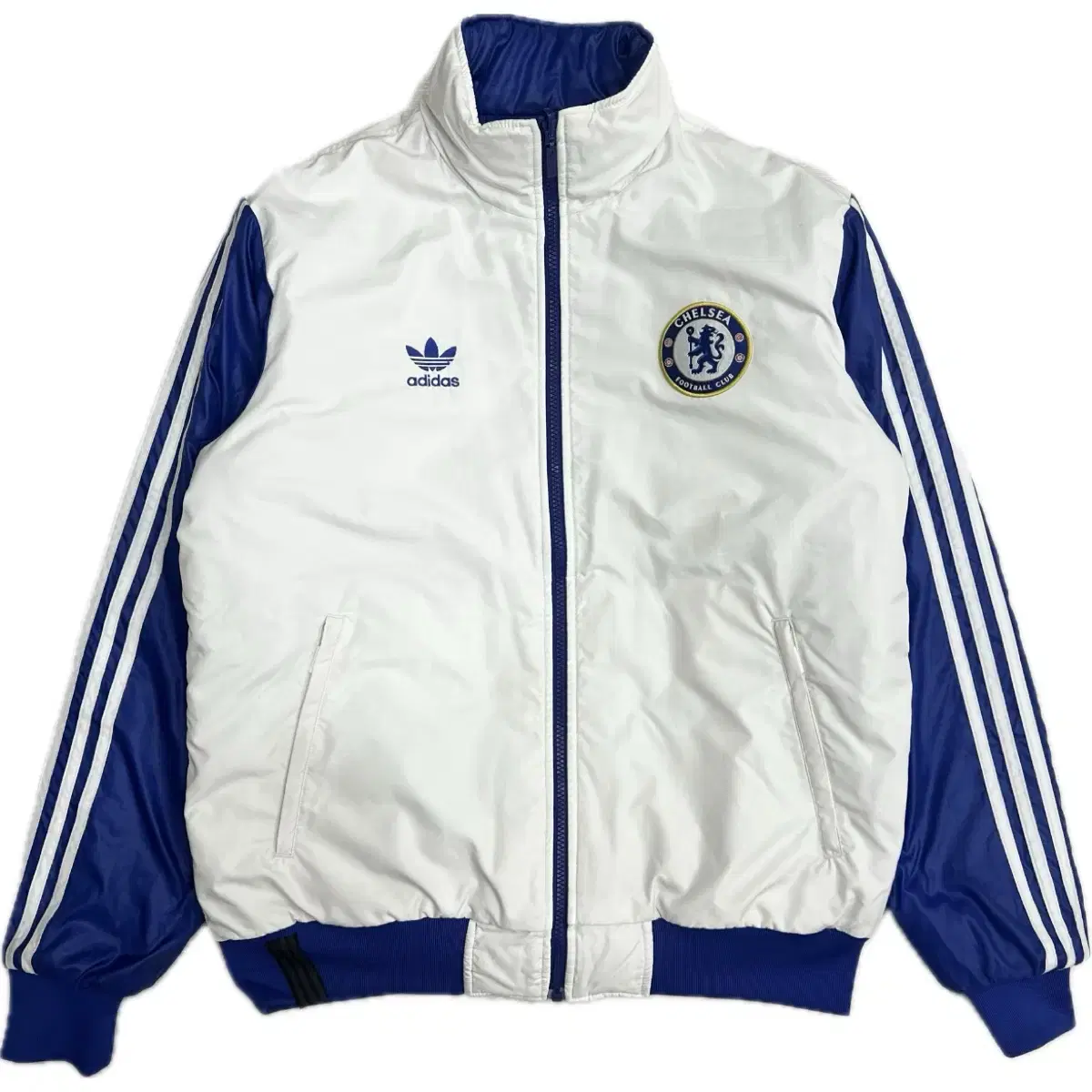 adidas Chelsea Jumper 105 size XL White Jersey Style Lightweight Padded Jacket