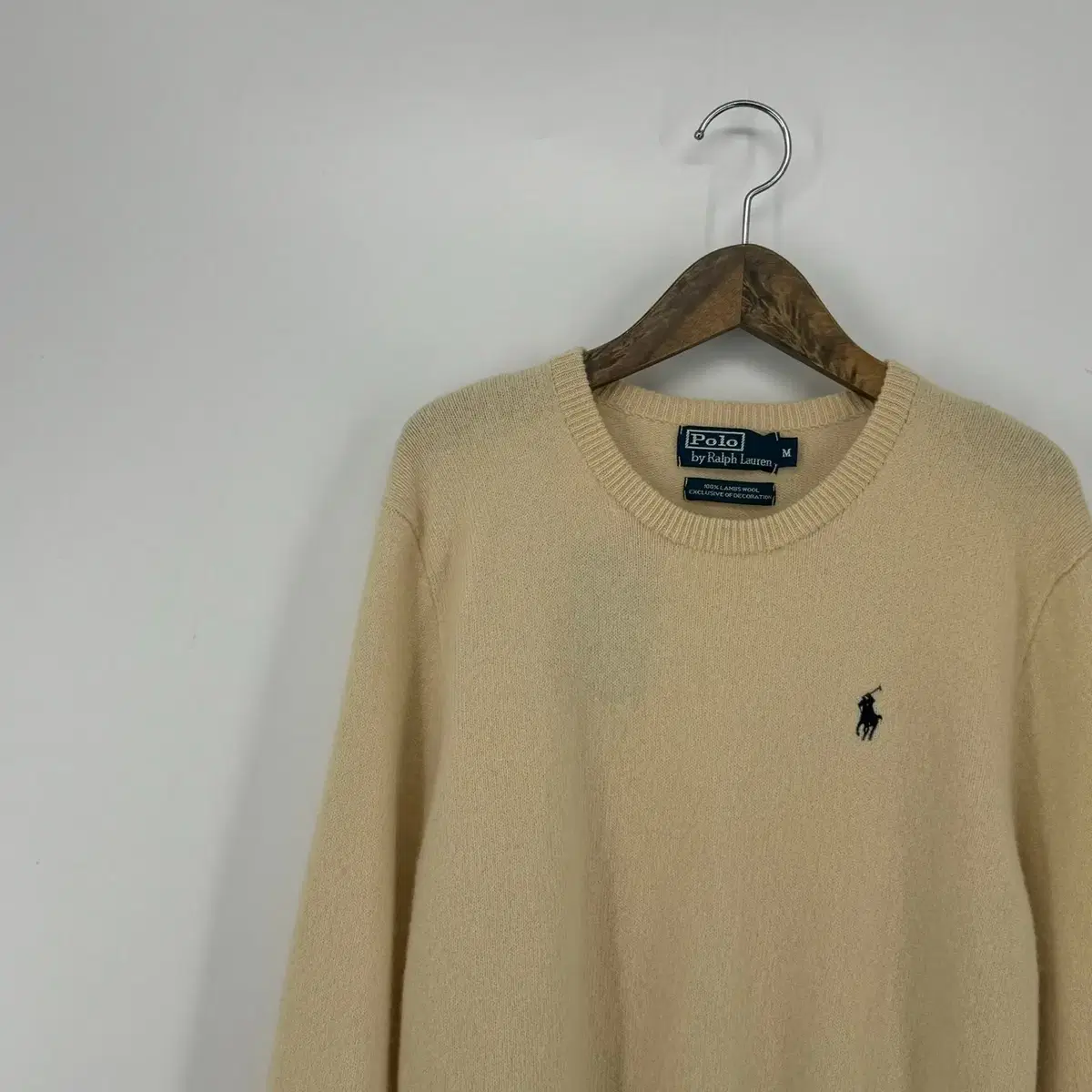 폴로 랄프로렌 니트 모 100% (M size / BEIGE)