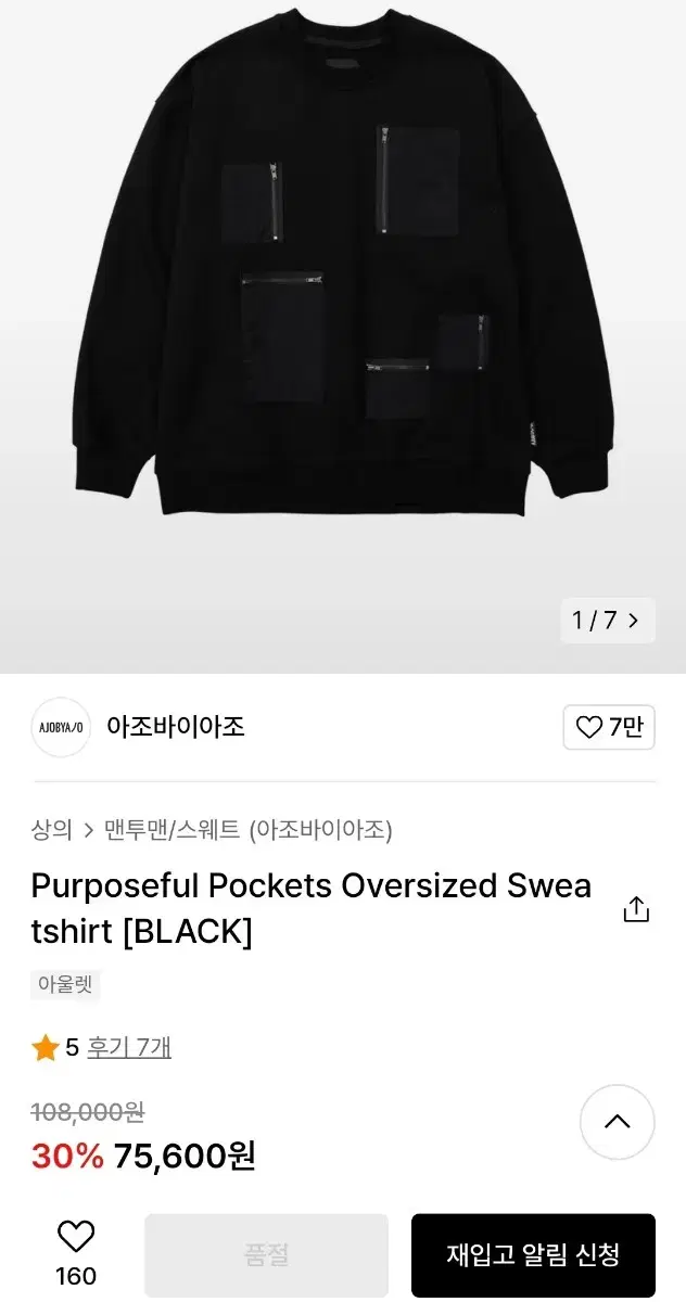 Purposeful Pockets Oversized Sweatshirt