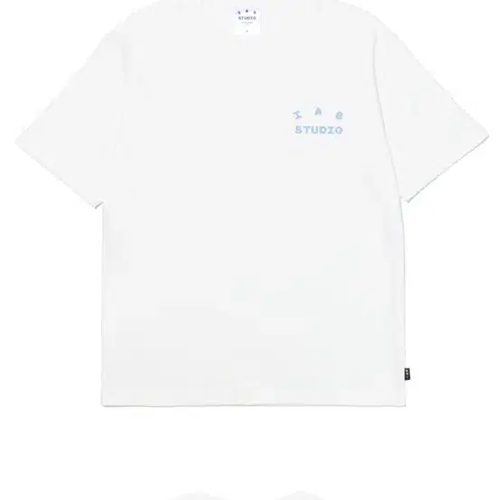 아이앱 반팔티 L사이즈 IAB T-SHIRT WHITE/SKY BLUE