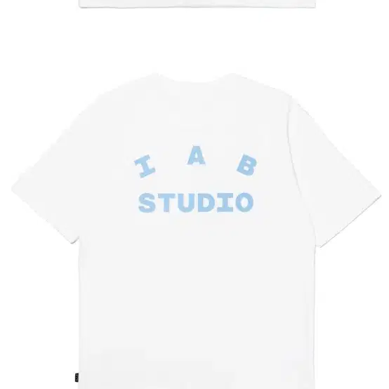 아이앱 반팔티 L사이즈 IAB T-SHIRT WHITE/SKY BLUE