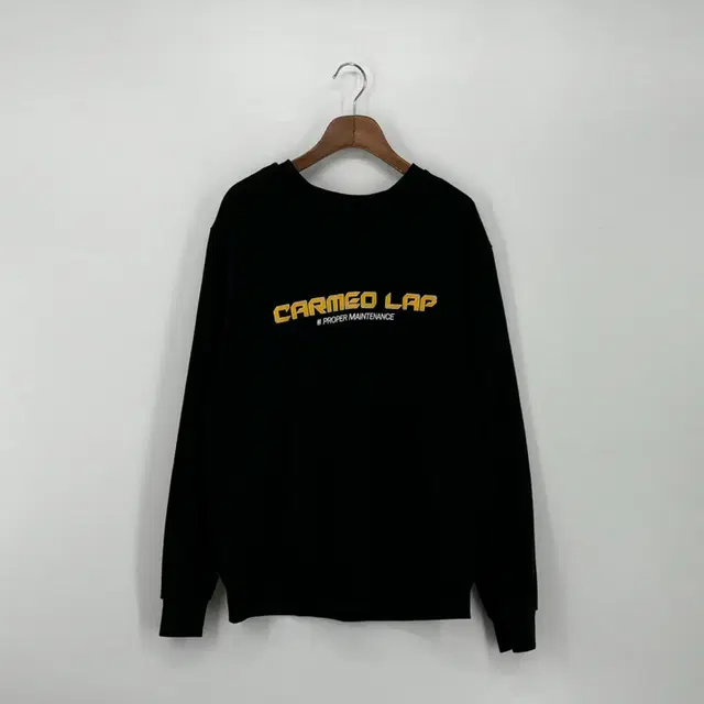 영문 프린팅 맨투맨 티셔츠 (XL size / BLACK)