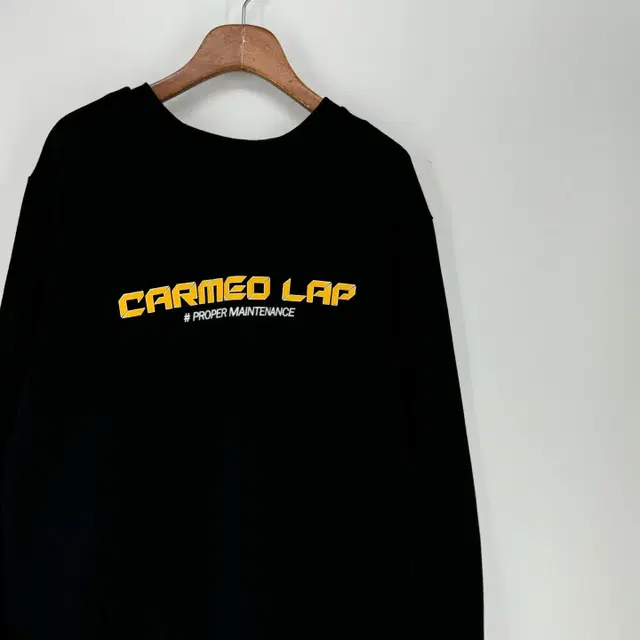 영문 프린팅 맨투맨 티셔츠 (XL size / BLACK)