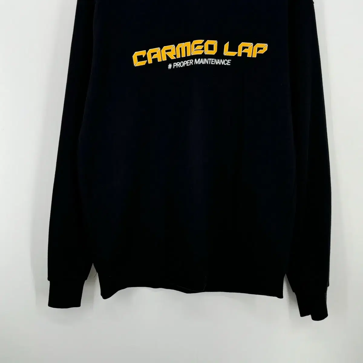 영문 프린팅 맨투맨 티셔츠 (XL size / BLACK)