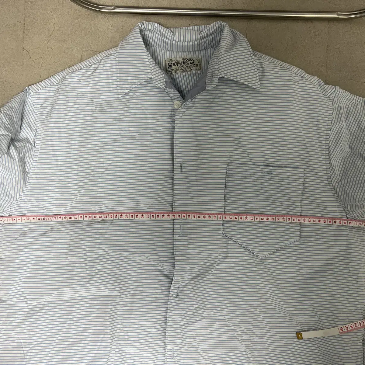 [샘플] STU Goose Down Shirts Jacket Stripe