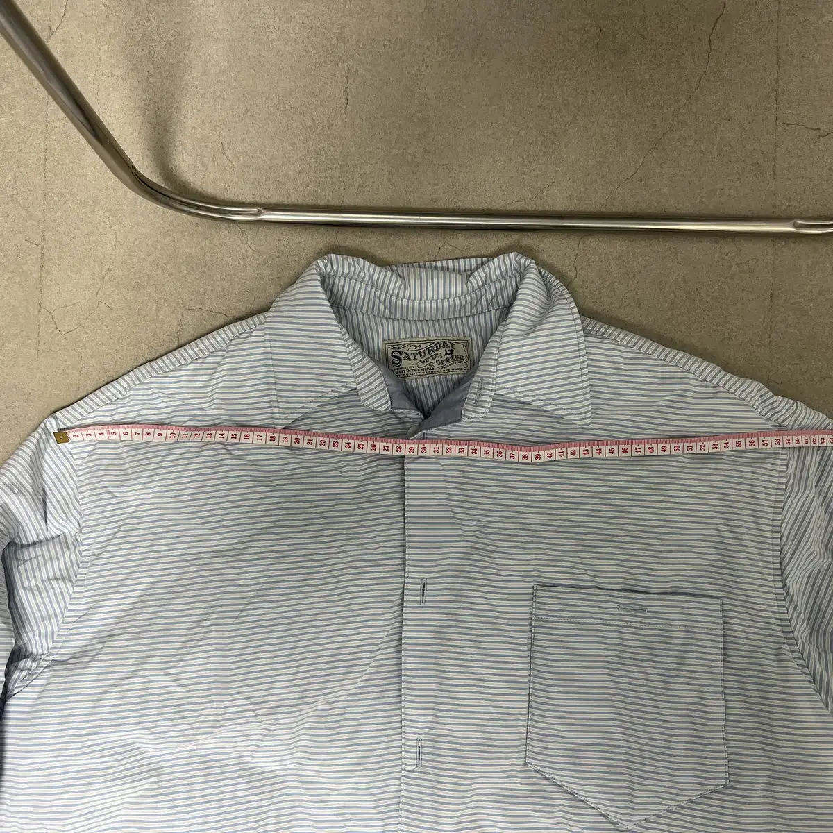 [샘플] STU Goose Down Shirts Jacket Stripe