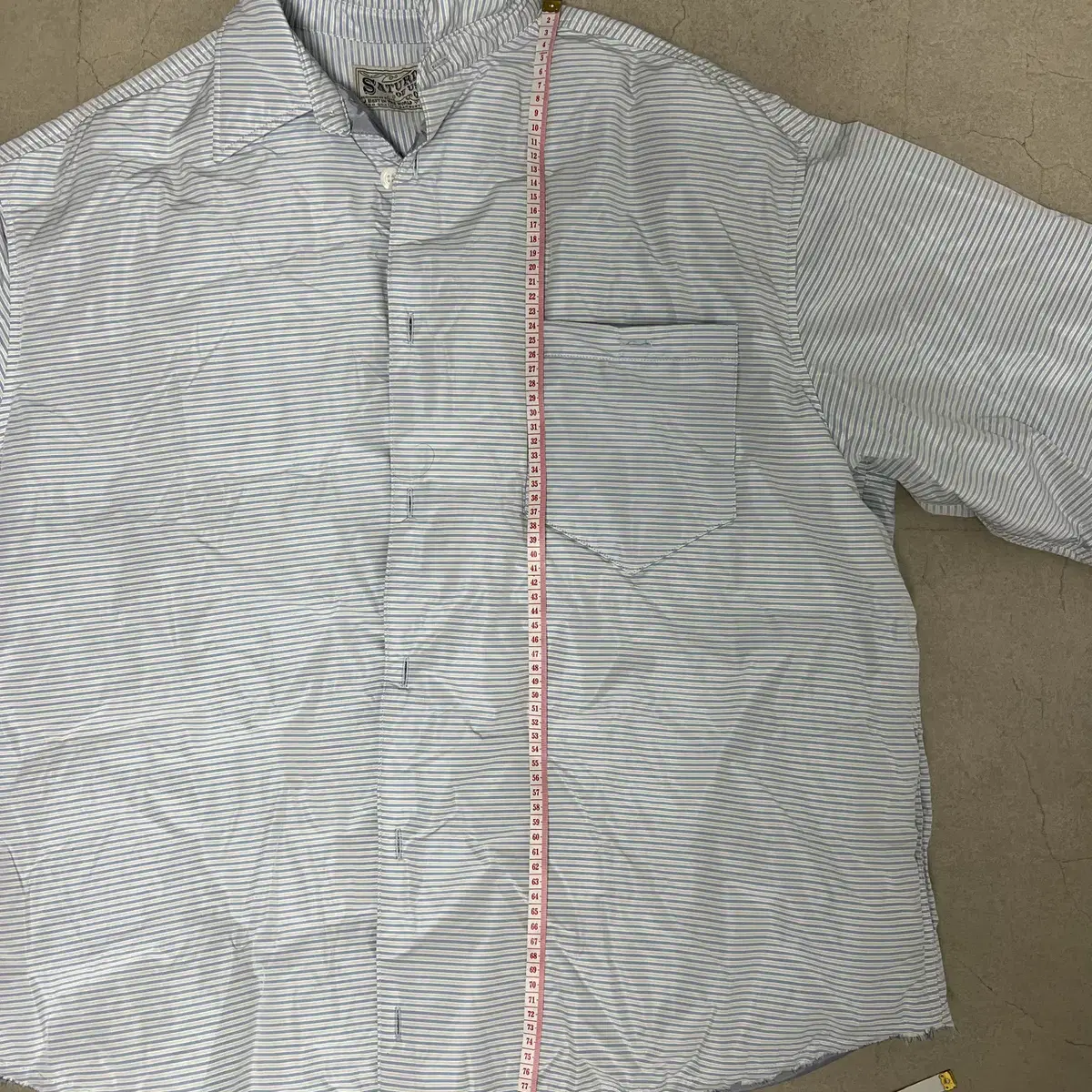 [샘플] STU Goose Down Shirts Jacket Stripe