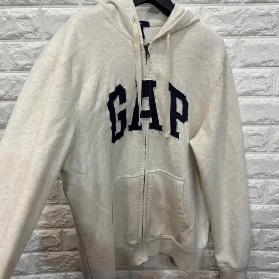 갭 gap 아이보리 후드집업