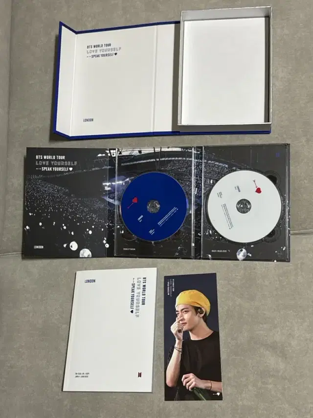 BTS 방탄 스픽콘 런던 dvd 북마크 태형