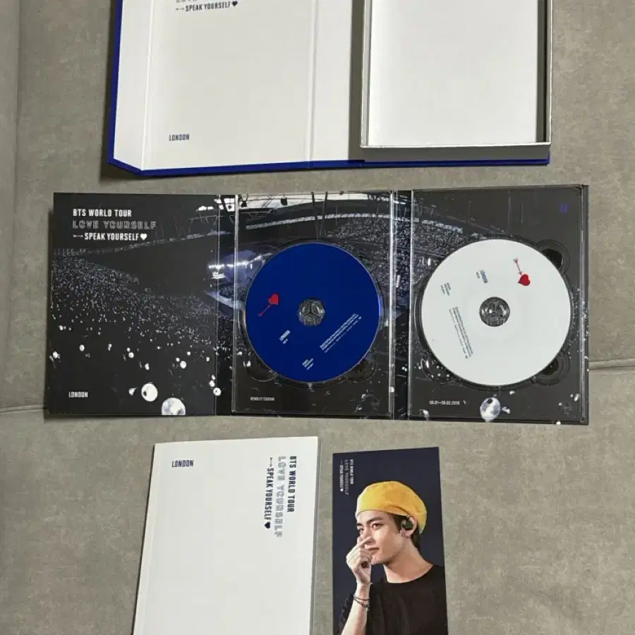 BTS 방탄 스픽콘 런던 dvd 북마크 태형