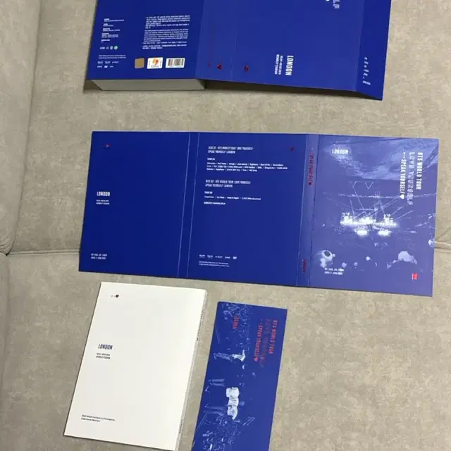 BTS 방탄 스픽콘 런던 dvd 북마크 태형