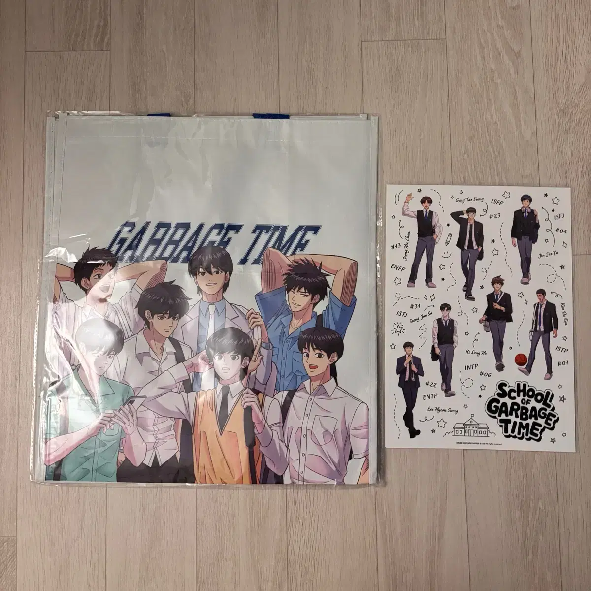 [GarbageTime] pop up pre-order benefit (stickers, tarpaulin bags in bulk)