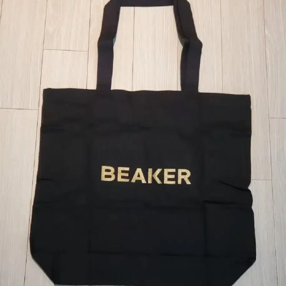 비이커 에코백 검정 beaker 새상품