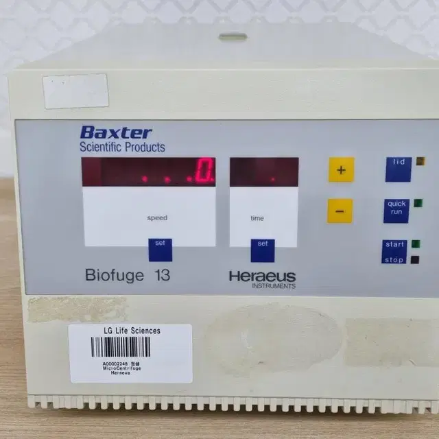 Baxter Heraeus Biofuge 13 원심분리기