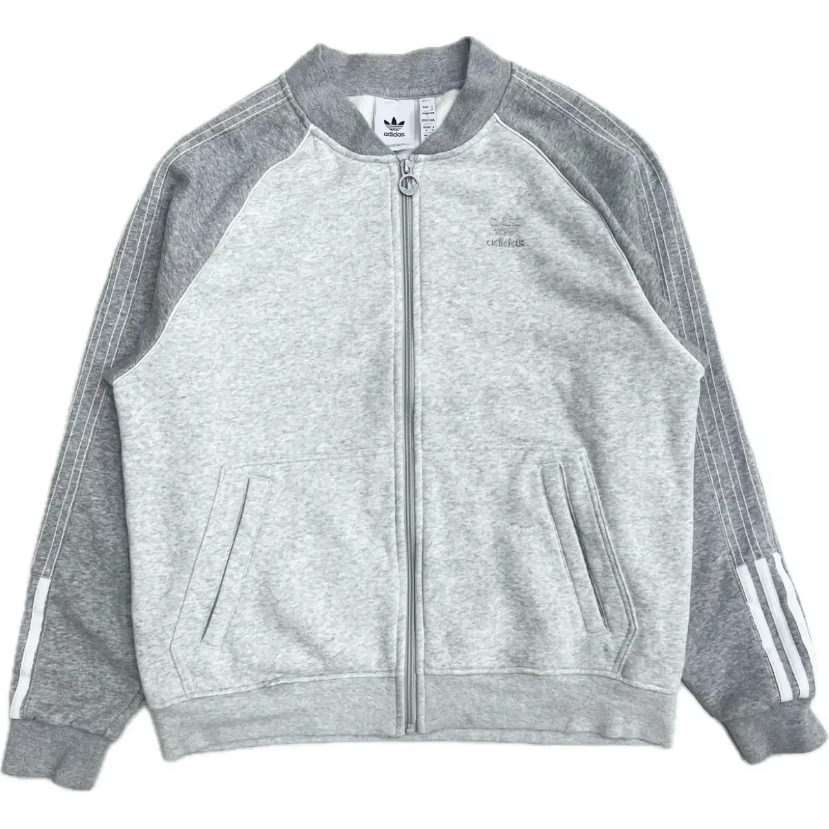 adidas brushed zip up 100 size L jersey style jacket