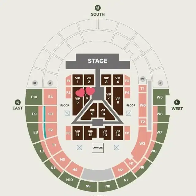 세븐틴 고양콘서트 막콘 VIP6구역 7열 양도