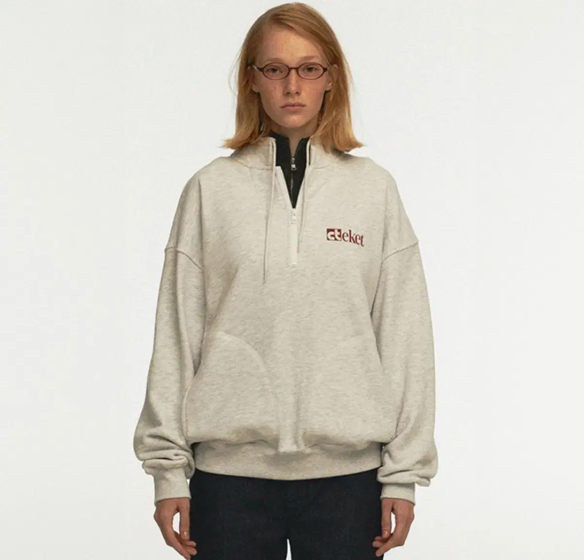 테켓 하프 집업 plan half zip-up sweatshirts