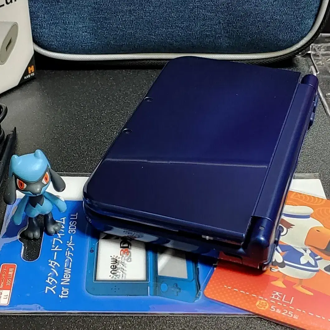 순정 New 닌텐도3DSXL 메탈블루세트 받으면 바로 사용 가능!