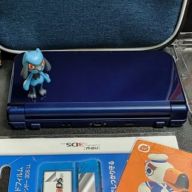 순정 New 닌텐도3DSXL 메탈블루세트 받으면 바로 사용 가능!