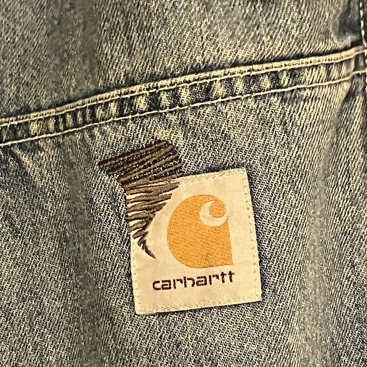 Carhartt wip X 인빈시블 DOUBLE KNEE PANT