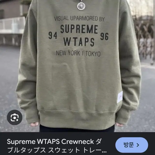 Supreme x WTAPS 슈프림 더블탭스 크루넥