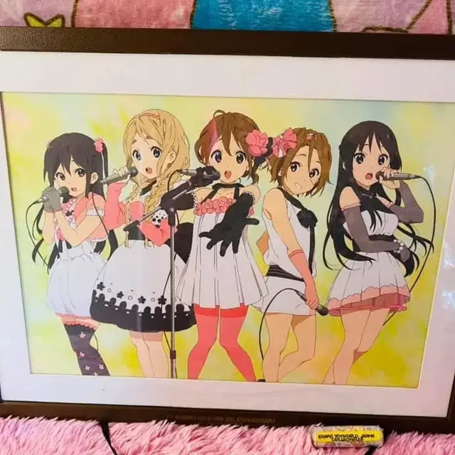 K-ON! 케이온 5주년 쿠지 일러스트 액자