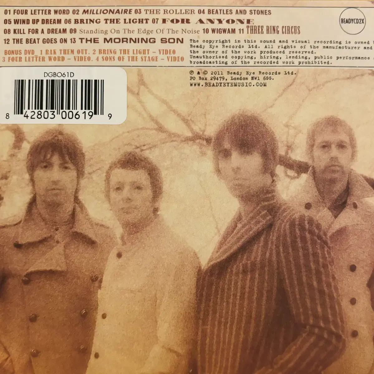 Beady Eye - Different Gear (2CD) 미국반EX++