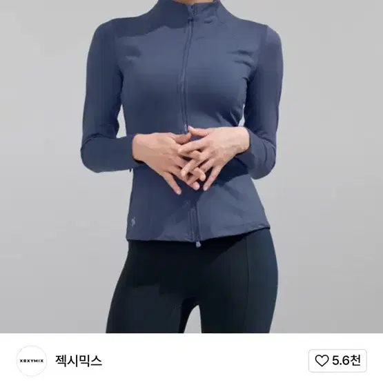 무신사)젝시믹스 집업 /M /그레이블루