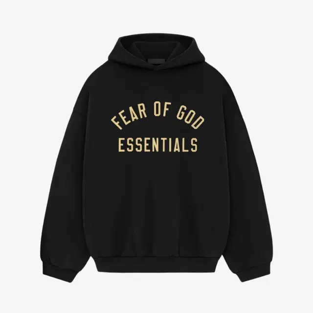 [L]Essentials Fleece Hoodie Black - 24FW