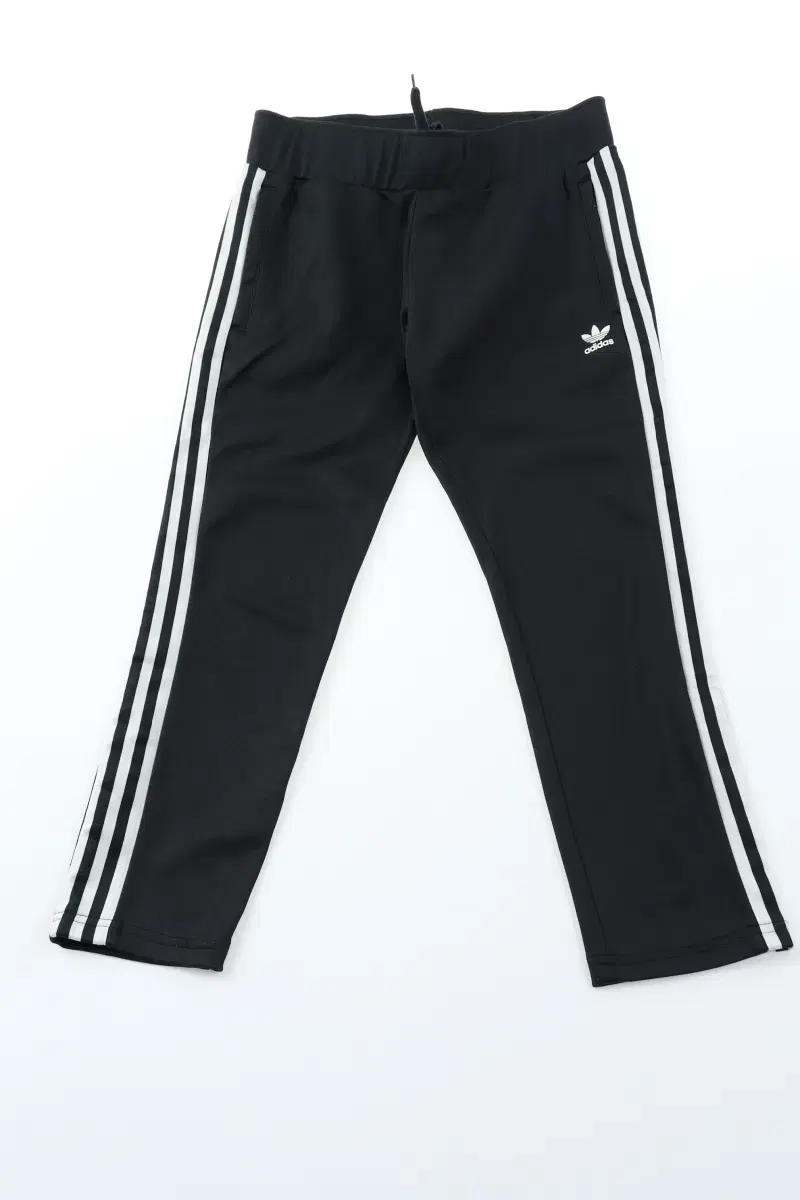 (M-L) Adidas Sweatpants Black Tricolor Old School - 125D