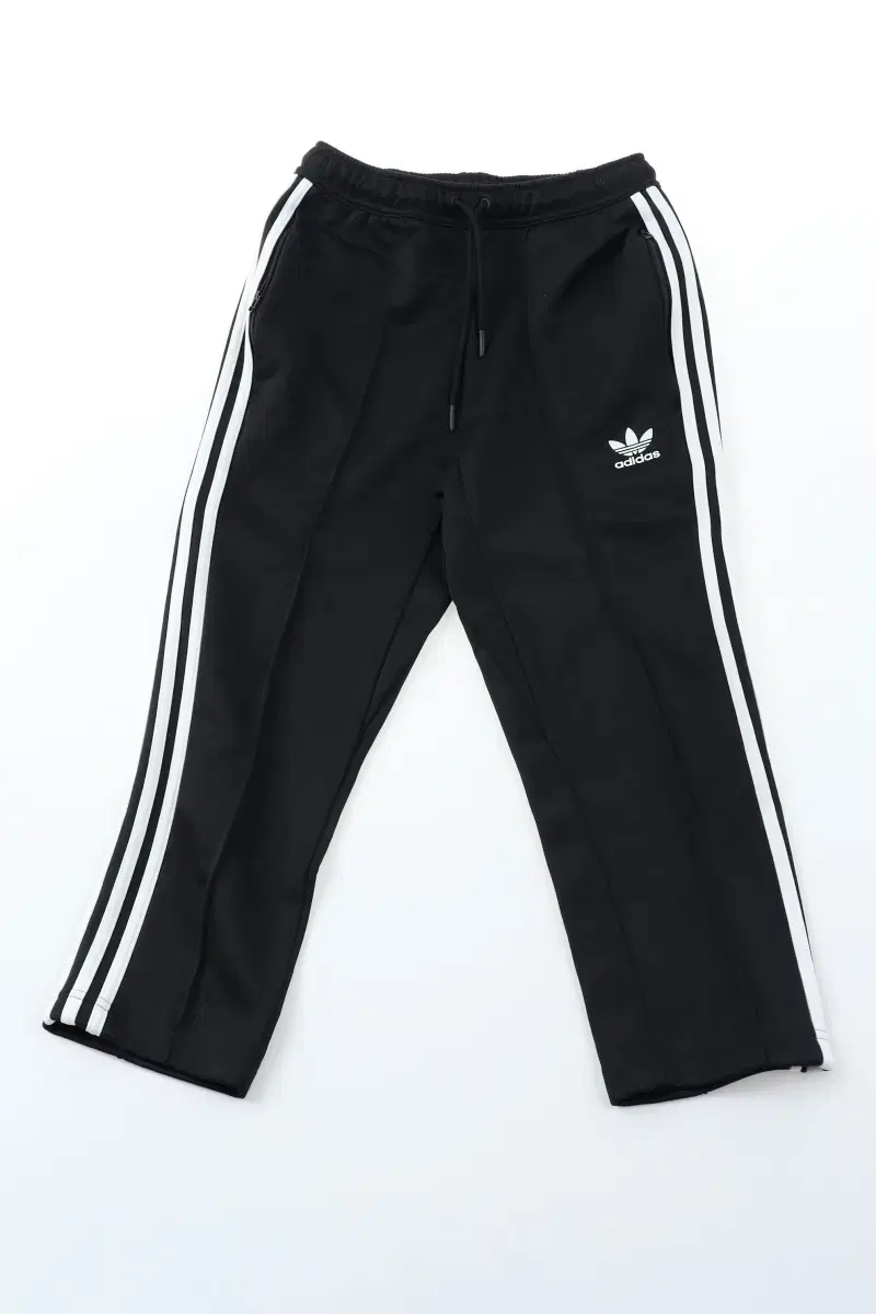 W(S) Adidas Tracksuit Pants Black Tricolor Slim Fit-125E