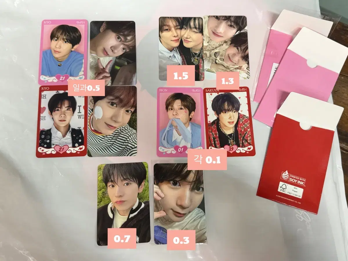 nct wish popup trading card