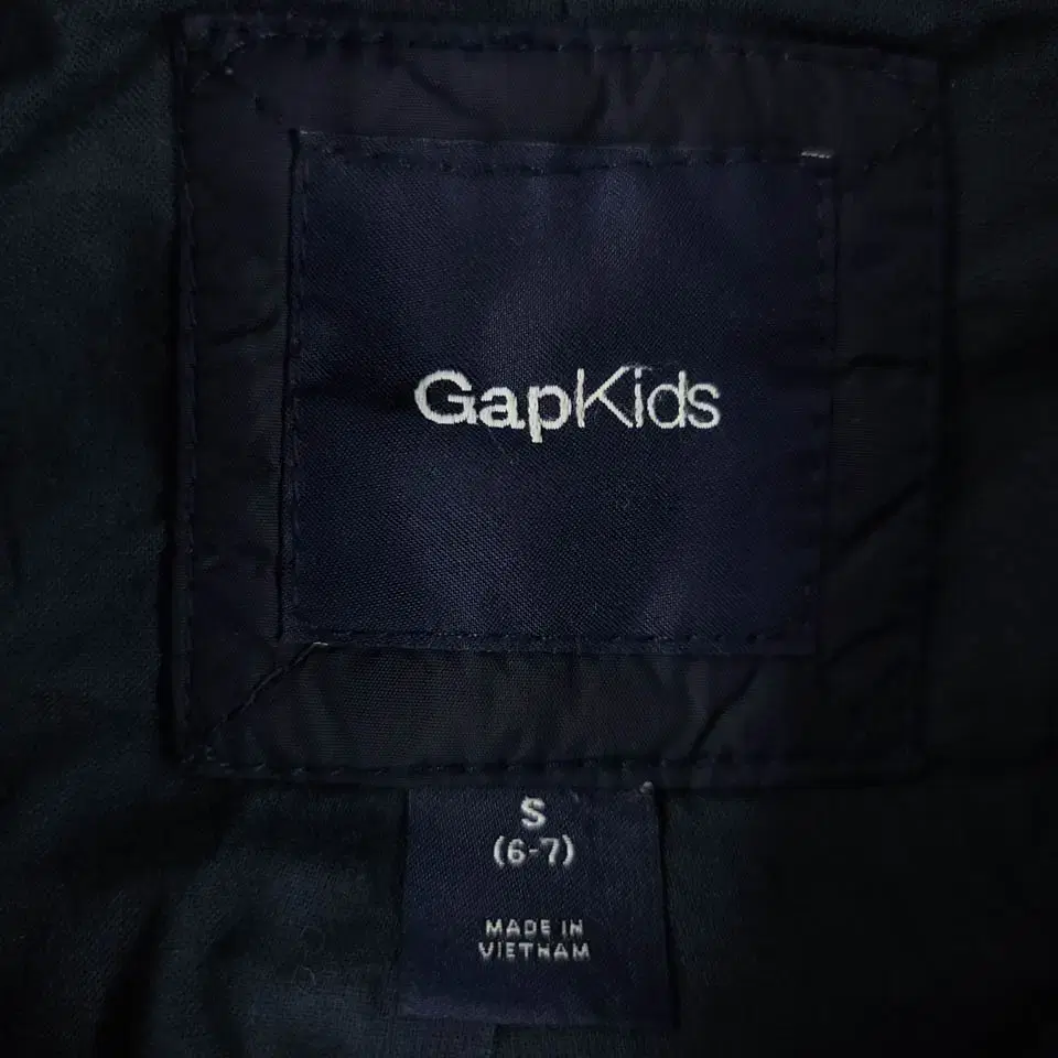 GAP 갭 키즈 네이비 포포켓 네크비조 아동 키즈 다이아몬드 퀼팅 나일론