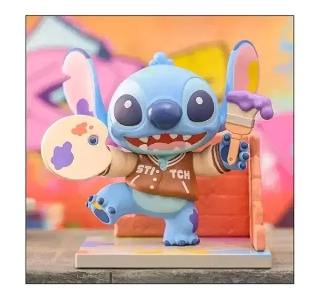 Tinyville Disney Stitch Street Random Figures Mural Graffiti