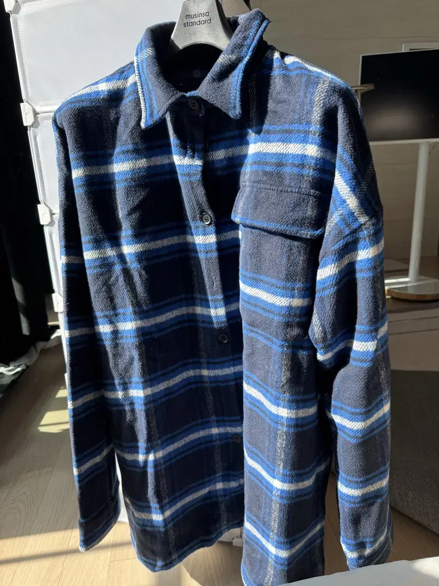 Ghostcell bloo flannel oversized shirt