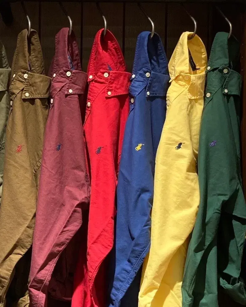 Bulk of 4 Polo Ralph Lauren New Garment Dyed Oxford Color Shirts