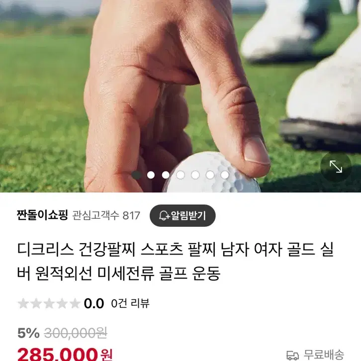 디크리스 건강팔찌 실버 여성용