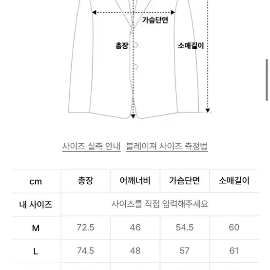 모디파이드 체크 블레이저 L