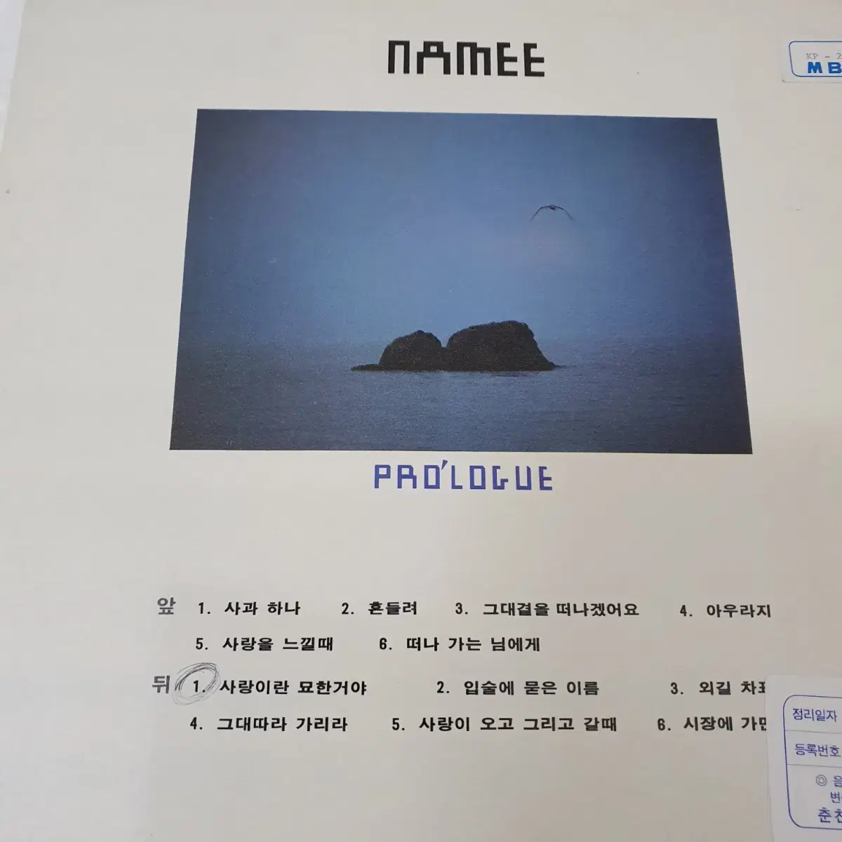 나미5집 LP   1987   사랑이란묘한거야