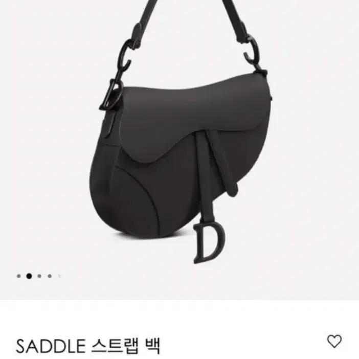 디올 오블리크 새들백 매트블랙 스트랩 포함 사진 4