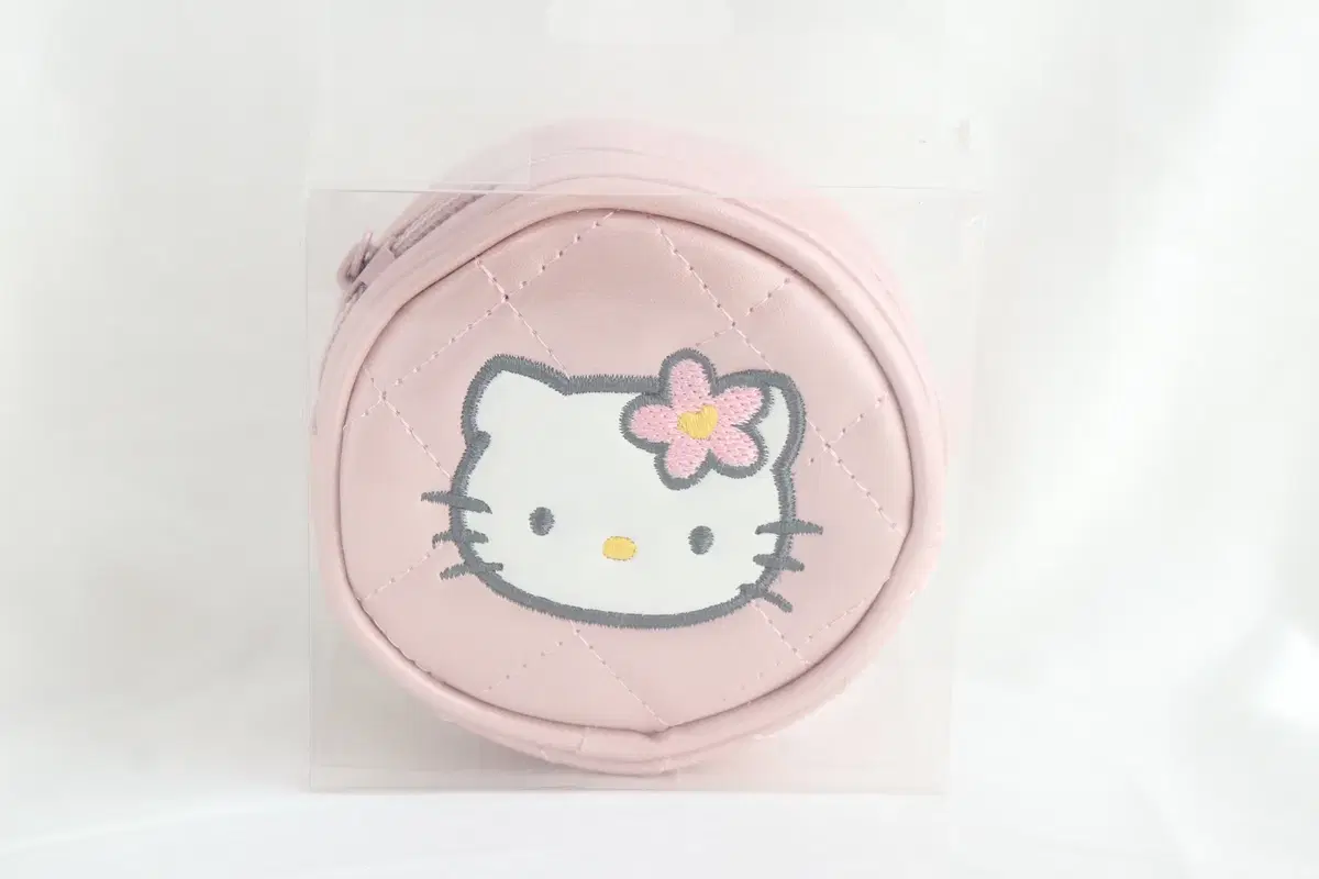 New) Hello Kitty limited edition 50th Anniversary Quilted Round Coin Pouch