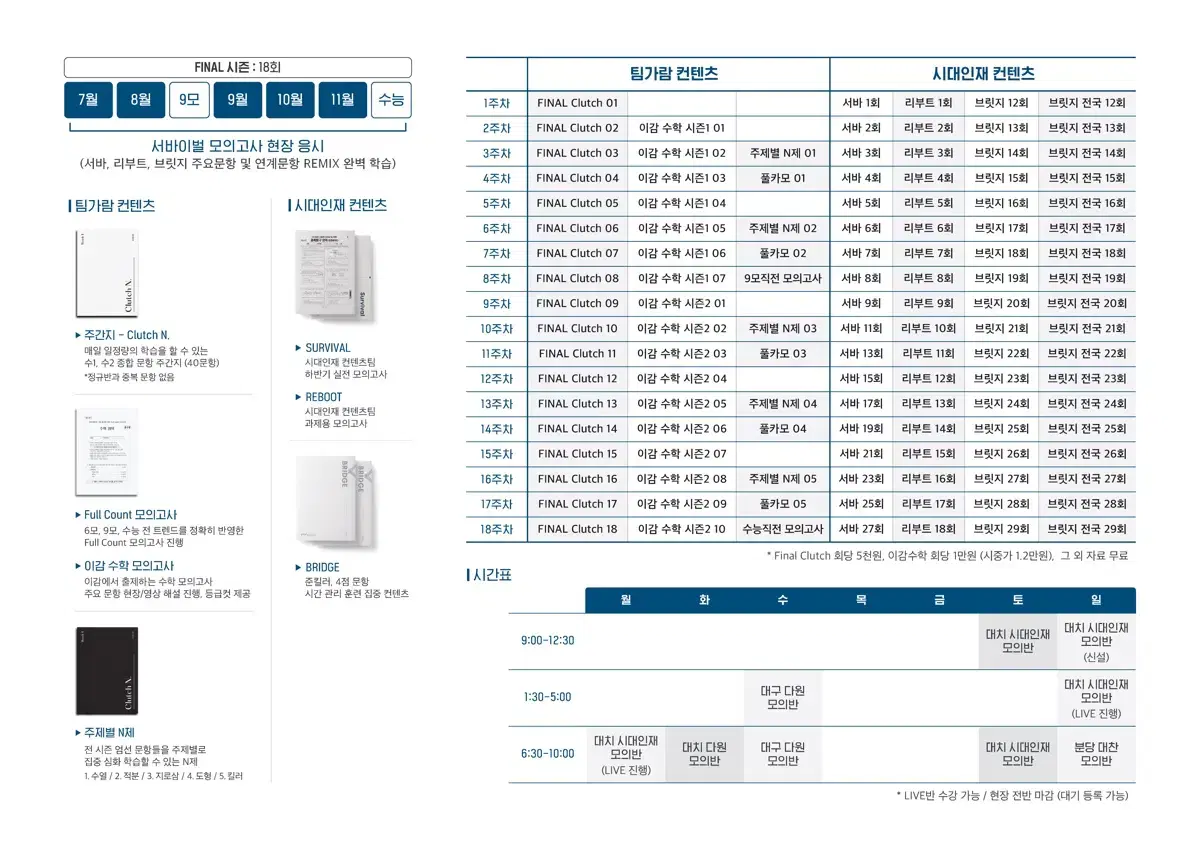 시대인재 2025 컨텐츠 수학 판매합니당